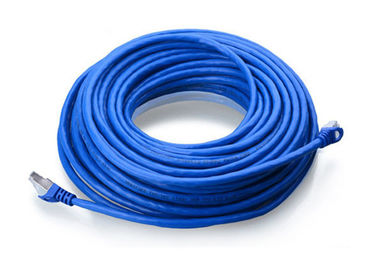 Kabel Biru FTP Cat6A, Panjang Disesuaikan 4 Pair Kabel Berpilin Memutar