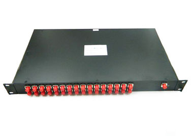 FC / UPC Pasif Optik Pembagi, Rack Mounted 1x32 Serat Pembagi