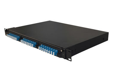 Rack Mounted 1U Serat tambalan Panel Dengan 48 Cores LC Pigtail Tunggal Mode Type