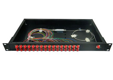 FC / UPC Pasif Optik Pembagi, Rack Mounted 1x32 Serat Pembagi