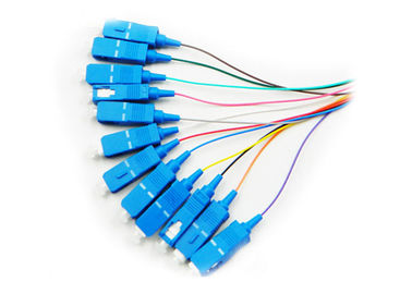 Kabel tambalan Mode Tunggal 10G, Panjang Kabel 900UM SC UPC tambalan 12 Warna