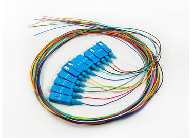Kabel tambalan Mode Tunggal 10G, Panjang Kabel 900UM SC UPC tambalan 12 Warna