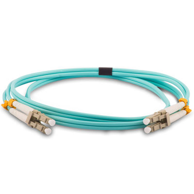 Pvc LSZH Om3 FTTX 3.0mm Lc / Upc Jumper Fiber Patch Cord